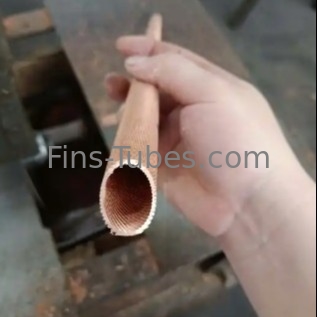 কেনা DELLOK তামা টিউব বায়ু শীতল অ্যালুমিনিয়াম ফিন evaporator coil বা extruded তামা নিম্ন ফিন টিউব online manufacture