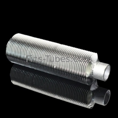 DELLOK 304 স্টেইনলেস স্টীল লেজার ঢালাই Helical Fined টিউব
