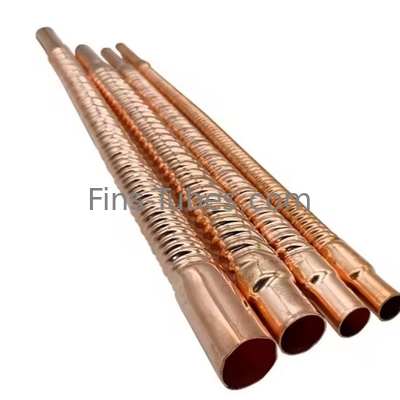 DELLOK দেয়াল 0.96mm অ্যালুমিনিয়াম ফিন টিউব সঙ্গে টিউব 4mm-15mm