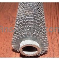 DELLOK চাপ তামা এমবেডেড ফিন টিউব Alu/Copper Fins 1.0-4.0MPa চাপ রেটিং -40.C থেকে 400.C তাপমাত্রা 16-63mm