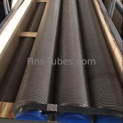 তামা কার্বন ইস্পাত ফিন টিউব 0.3-1.2mm টিউব 2.5-20mm ফিন স্পেসিং 16-63mm Od