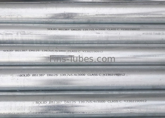 DELLOK BS1387 গোলাকার কার্বন ইস্পাত পাইপ গরম ডুব প্রাক galvanized